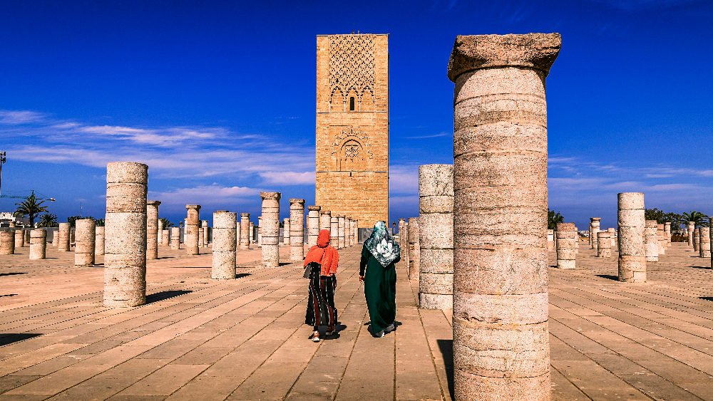 hassan tower in rabat morocco
