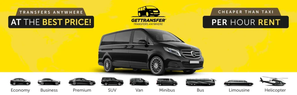 cars options offered by gettransfer.com