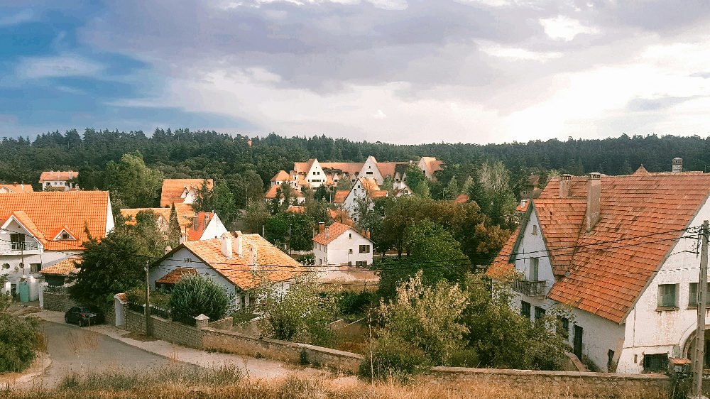 Ifrane in Morocco with trees and european design homes