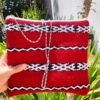 tanara-red-chain-clutch-2-photo Tanara red hanbal chain clutch – handmade in Morocco